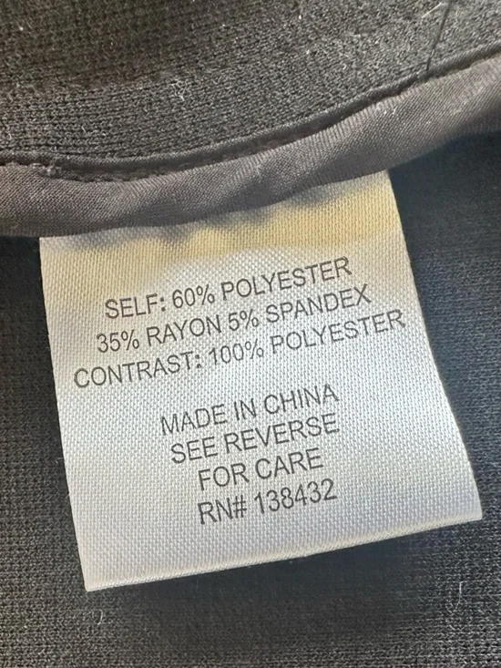 ModCloth Black Military Button Jacket Large Gold Tone Stand Collar Blazer - Picture 7 of 12